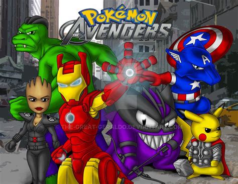 AVENGERS AS POKEMON .